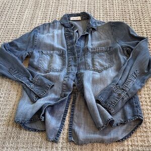 Bella Dahl Blue Button Down Shirt